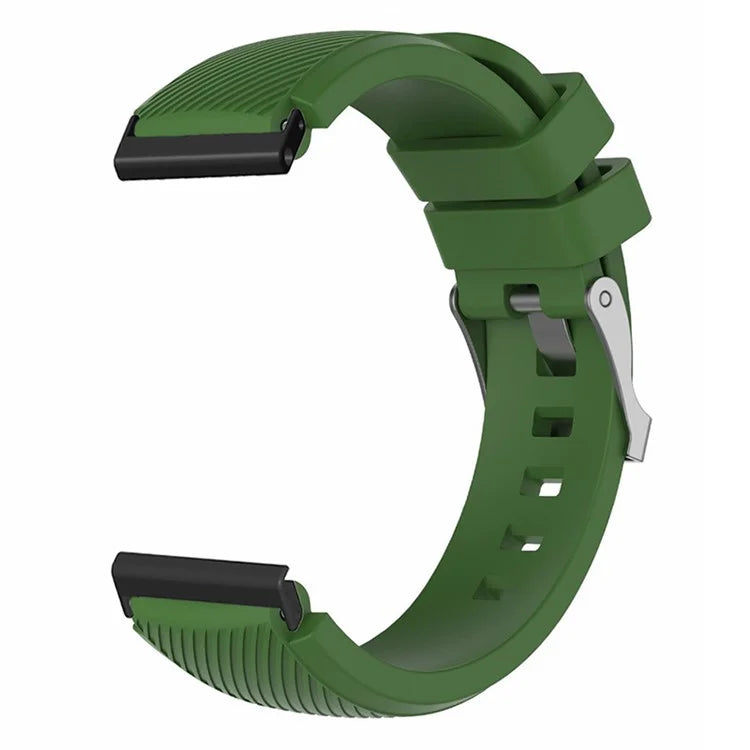 For Suunto Spartan Sport Wrist HR Baro / Suunto 7 Watch Strap 24mm Twill Texture Silicone Band