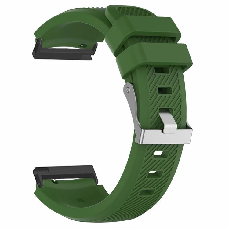 For Suunto Spartan Sport Wrist HR Baro / Suunto 7 Watch Strap 24mm Twill Texture Silicone Band