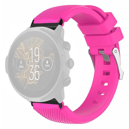 For Suunto Spartan Sport Wrist HR Baro / Suunto 7 Watch Strap 24mm Twill Texture Silicone Band
