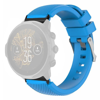 For Suunto Spartan Sport Wrist HR Baro / Suunto 7 Watch Strap 24mm Twill Texture Silicone Band