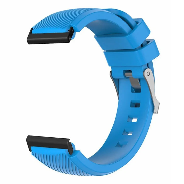 For Suunto Spartan Sport Wrist HR Baro / Suunto 7 Watch Strap 24mm Twill Texture Silicone Band