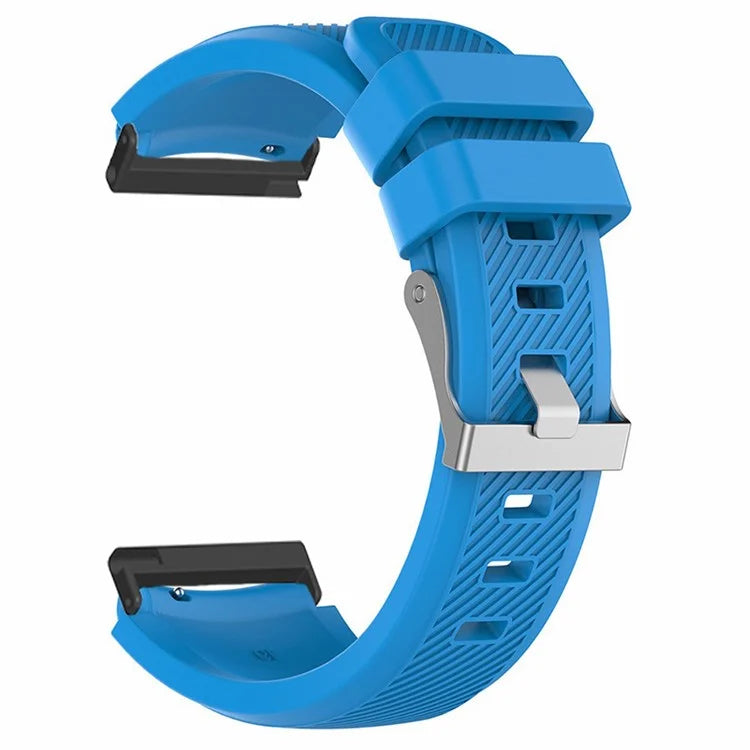 For Suunto Spartan Sport Wrist HR Baro / Suunto 7 Watch Strap 24mm Twill Texture Silicone Band