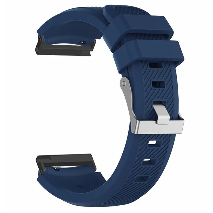 For Suunto Spartan Sport Wrist HR Baro / Suunto 7 Watch Strap 24mm Twill Texture Silicone Band
