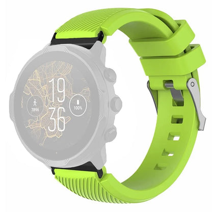 For Suunto Spartan Sport Wrist HR Baro / Suunto 7 Watch Strap 24mm Twill Texture Silicone Band