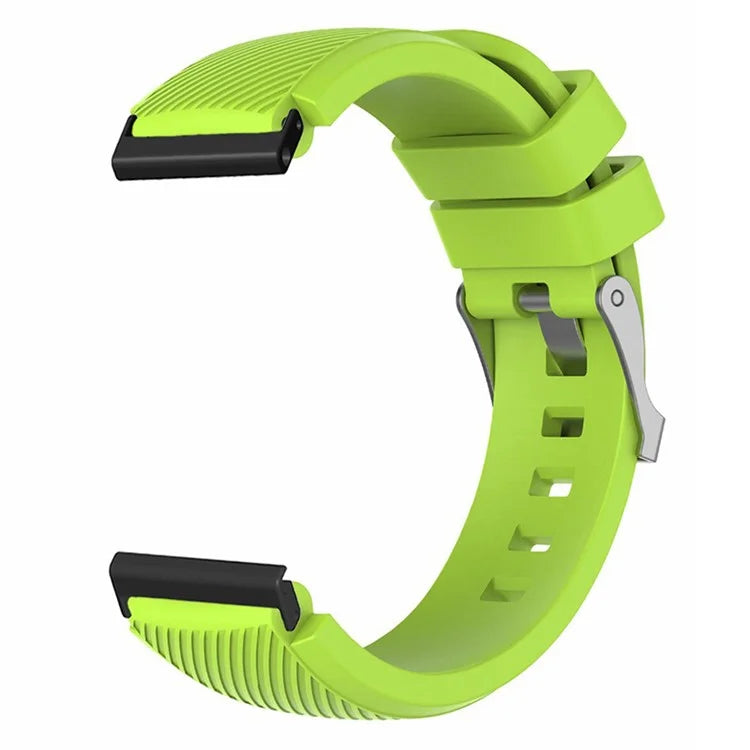 For Suunto Spartan Sport Wrist HR Baro / Suunto 7 Watch Strap 24mm Twill Texture Silicone Band