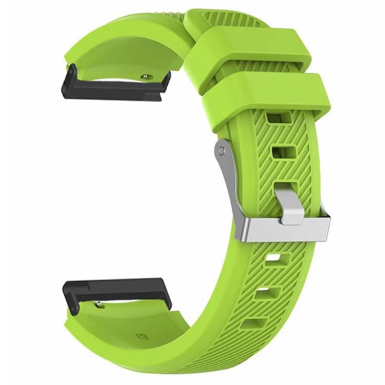 For Suunto Spartan Sport Wrist HR Baro / Suunto 7 Watch Strap 24mm Twill Texture Silicone Band