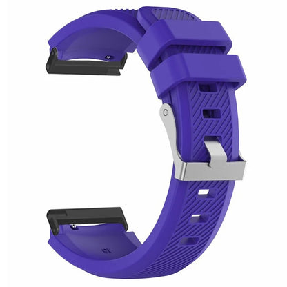 For Suunto Spartan Sport Wrist HR Baro / Suunto 7 Watch Strap 24mm Twill Texture Silicone Band