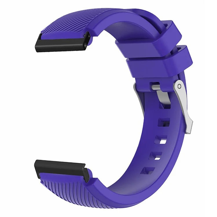 For Suunto Spartan Sport Wrist HR Baro / Suunto 7 Watch Strap 24mm Twill Texture Silicone Band