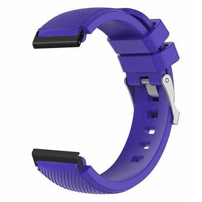For Suunto Spartan Sport Wrist HR Baro / Suunto 7 Watch Strap 24mm Twill Texture Silicone Band