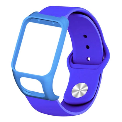 For TomTom Runner 3 / 2 / Adventurer Sport Bands Silicone Watch Strap with Case