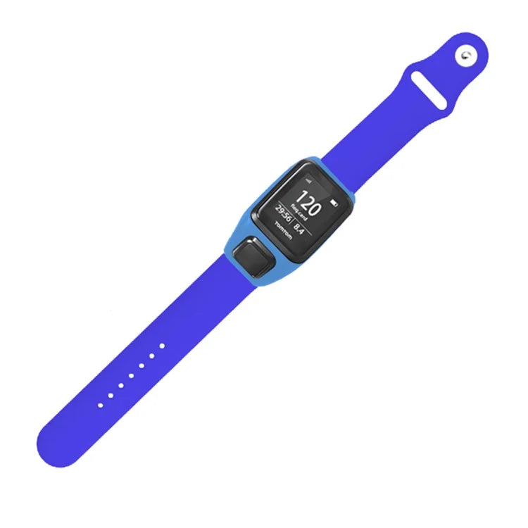 For TomTom Runner 3 / 2 / Adventurer Sport Bands Silicone Watch Strap with Case