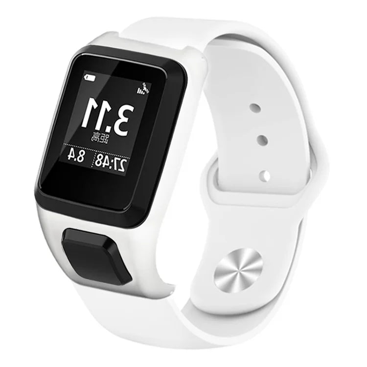 For TomTom Runner 3 / 2 / Adventurer Sport Bands Silicone Watch Strap with Case