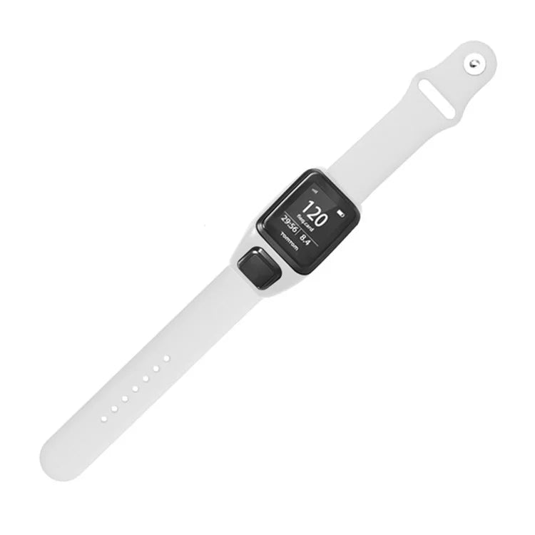 For TomTom Runner 3 / 2 / Adventurer Sport Bands Silicone Watch Strap with Case