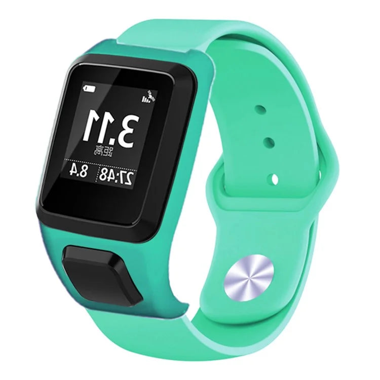 For TomTom Runner 3 / 2 / Adventurer Sport Bands Silicone Watch Strap with Case
