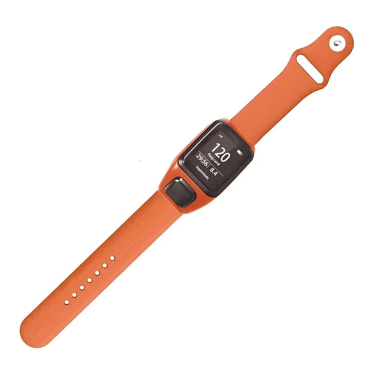 For TomTom Runner 3 / 2 / Adventurer Sport Bands Silicone Watch Strap with Case