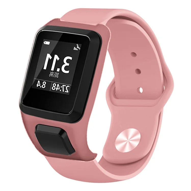For TomTom Runner 3 / 2 / Adventurer Sport Bands Silicone Watch Strap with Case