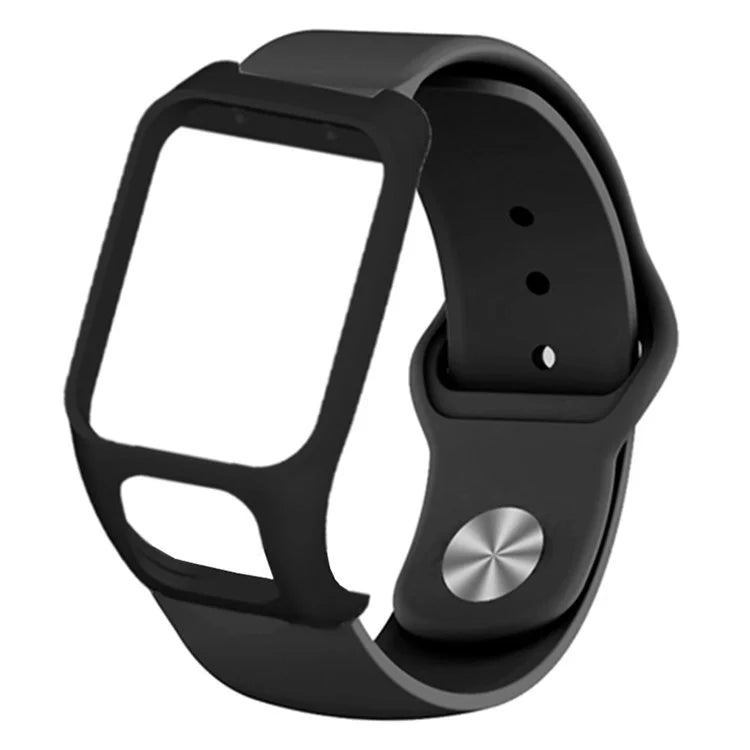 For TomTom Runner 3 / 2 / Adventurer Sport Bands Silicone Watch Strap with Case