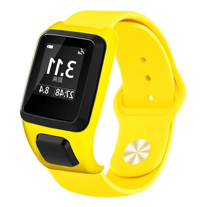 For TomTom Runner 3 / 2 / Adventurer Sport Bands Silicone Watch Strap with Case