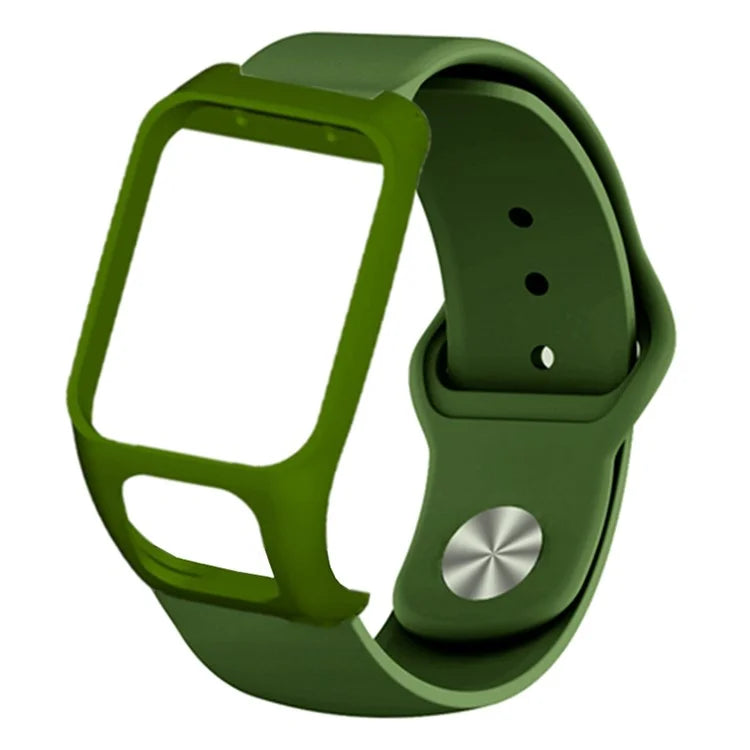 For TomTom Runner 3 / 2 / Adventurer Sport Bands Silicone Watch Strap with Case