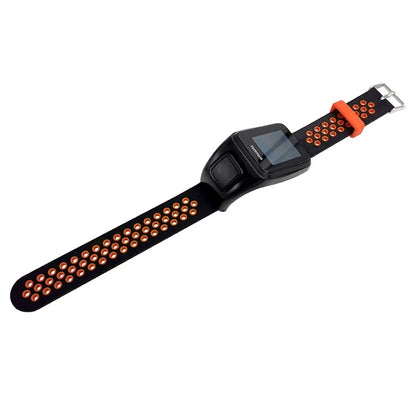 For TomTom Runner 3 / Adventurer Silicone Band Dual Color Breathable Watch Strap with Case