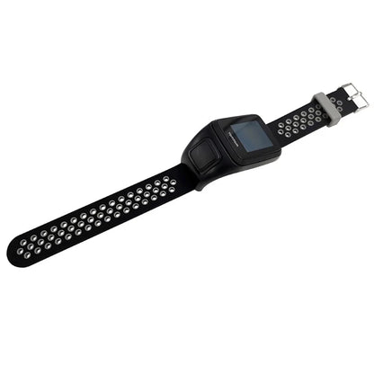 For TomTom Runner 3 / Adventurer Silicone Band Dual Color Breathable Watch Strap with Case