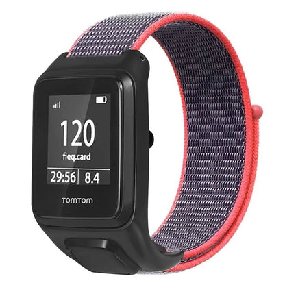 For TomTom Runner 3 / Adventurer Watch Band Adjustable Nylon Sport Wrist Strap with Case