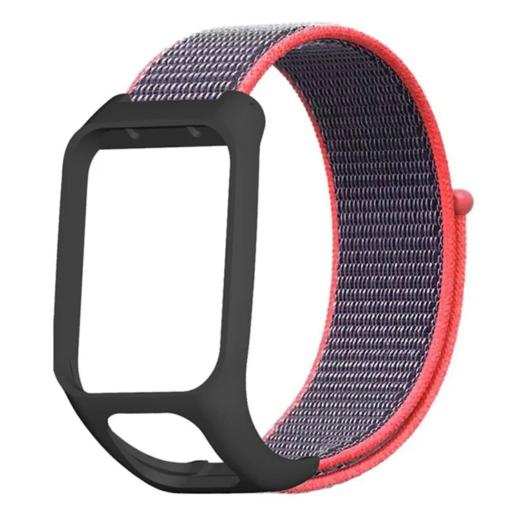 For TomTom Runner 3 / Adventurer Watch Band Adjustable Nylon Sport Wrist Strap with Case