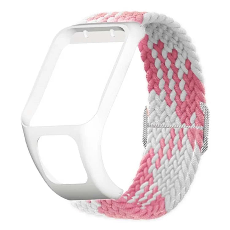 For TomTom Runner 2 / 3 / Spark / Adventurer Watch Band Braided Adjustable Nylon Loop Strap with Case