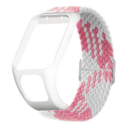 For TomTom Runner 2 / 3 / Spark / Adventurer Watch Band Braided Adjustable Nylon Loop Strap with Case