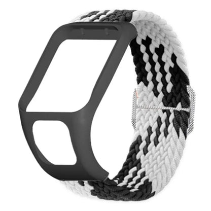 For TomTom Runner 2 / 3 / Spark / Adventurer Watch Band Braided Adjustable Nylon Loop Strap with Case