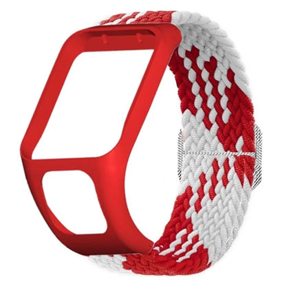 For TomTom Runner 2 / 3 / Spark / Adventurer Watch Band Braided Adjustable Nylon Loop Strap with Case