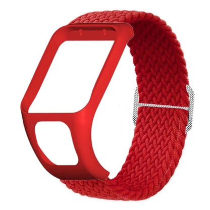 For TomTom Runner 2 / 3 / Spark / Adventurer Watch Band Braided Adjustable Nylon Loop Strap with Case
