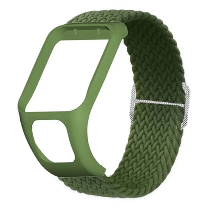 For TomTom Runner 2 / 3 / Spark / Adventurer Watch Band Braided Adjustable Nylon Loop Strap with Case