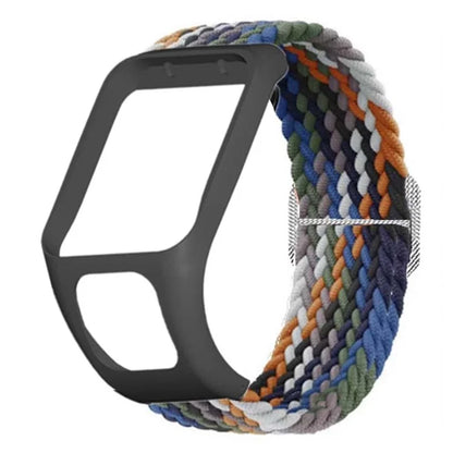 For TomTom Runner 2 / 3 / Spark / Adventurer Watch Band Braided Adjustable Nylon Loop Strap with Case