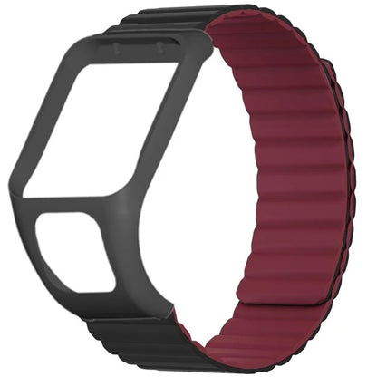 For TomTom Runner 2 / 3 / Spark / Adventurer Watch Band Silicone Magnetic Strap with Case