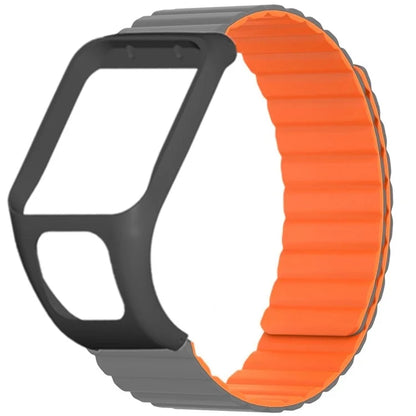 For TomTom Runner 2 / 3 / Spark / Adventurer Watch Band Silicone Magnetic Strap with Case