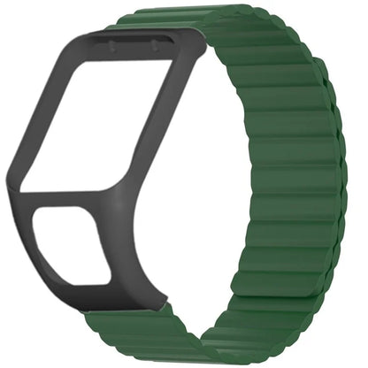 For TomTom Runner 2 / 3 / Spark / Adventurer Watch Band Silicone Magnetic Strap with Case