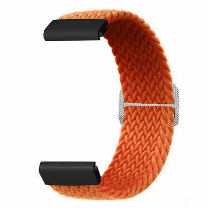 For Coros Vertix 2 / Garmin Fenix 7X / 6X / 5X Braided Watchbands Nylon Elastic Strap with 26mm PC Connector