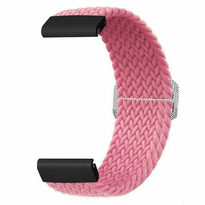 For Coros Vertix 2 / Garmin Fenix 7X / 6X / 5X Braided Watchbands Nylon Elastic Strap with 26mm PC Connector