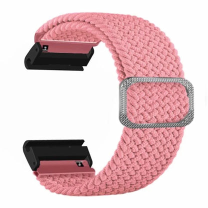 For Coros Vertix 2 / Garmin Fenix 7X / 6X / 5X Braided Watchbands Nylon Elastic Strap with 26mm PC Connector