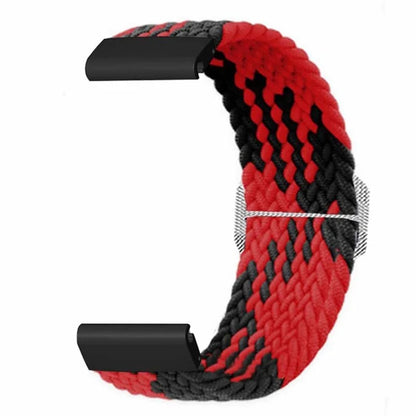 For Coros Vertix 2 / Garmin Fenix 7X / 6X / 5X Braided Watchbands Nylon Elastic Strap with 26mm PC Connector
