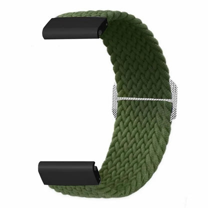 For Coros Vertix 2 / Garmin Fenix 7X / 6X / 5X Braided Watchbands Nylon Elastic Strap with 26mm PC Connector