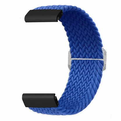 For Coros Vertix 2 / Garmin Fenix 7X / 6X / 5X Braided Watchbands Nylon Elastic Strap with 26mm PC Connector