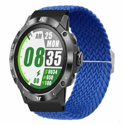 For Coros Vertix 2 / Garmin Fenix 7X / 6X / 5X Braided Watchbands Nylon Elastic Strap with 26mm PC Connector