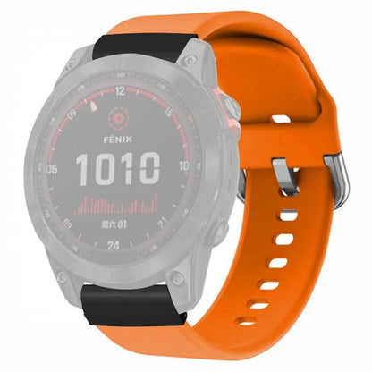For Coros Vertix 2 / Garmin Fenix 7X / 6X / 5X Sport Strap Silicone Wrist Watch Band with 26mm PC Connector
