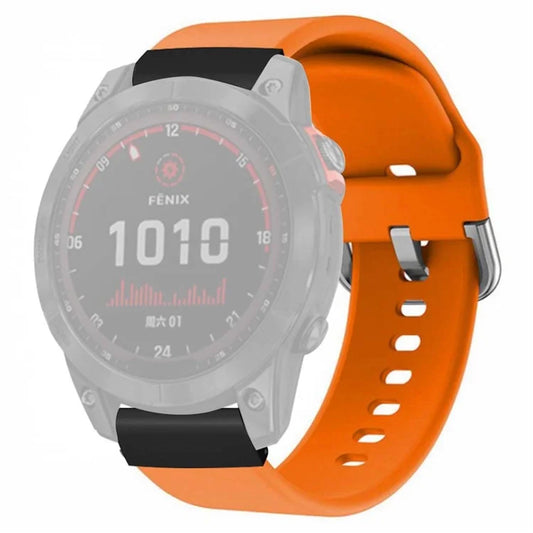 For Coros Vertix 2 / Garmin Fenix 7X / 6X / 5X Sport Strap Silicone Wrist Watch Band with 26mm PC Connector