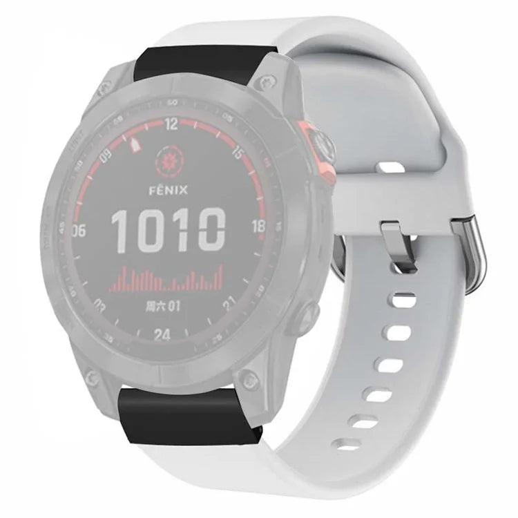 For Coros Vertix 2 / Garmin Fenix 7X / 6X / 5X Sport Strap Silicone Wrist Watch Band with 26mm PC Connector
