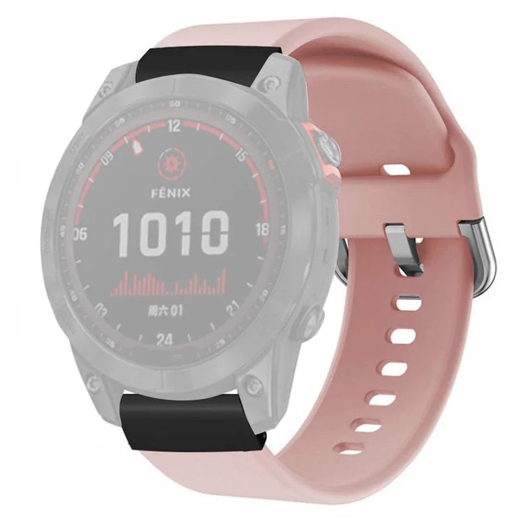 For Coros Vertix 2 / Garmin Fenix 7X / 6X / 5X Sport Strap Silicone Wrist Watch Band with 26mm PC Connector