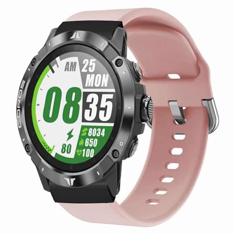 For Coros Vertix 2 / Garmin Fenix 7X / 6X / 5X Sport Strap Silicone Wrist Watch Band with 26mm PC Connector