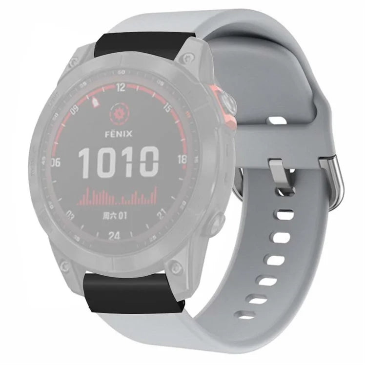 For Coros Vertix 2 / Garmin Fenix 7X / 6X / 5X Sport Strap Silicone Wrist Watch Band with 26mm PC Connector